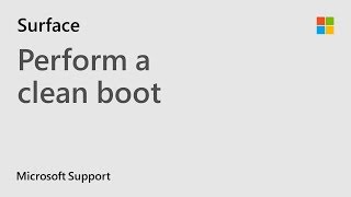 How to do a clean boot in Windows  Microsoft [upl. by Lowry]