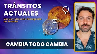 Tránsitos actuales  Mercurio Retrogrado y Venus en Acuario [upl. by Armmat]