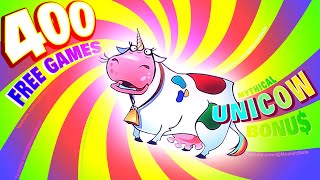 GOT IT UNICOW  400 FREE GAMES BONUS Invaders Return From the Planet Moolah CASINO SLOTS [upl. by Eelam]