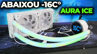 WATER COOLER COM RGB NA MANGUEIRA DE 240MM AURA ICE DA RISE MODE PRESTA BORA VER… [upl. by Darcia]