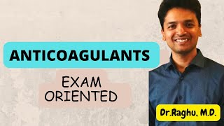 Anticoagulants  Classification amp Mechanism of action physiology pharmacology mbbs [upl. by Novelc]