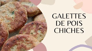 Galettes de pois chiches recette recettefacile recettehealthy degustation healthyfood [upl. by Rehpetsirhc]