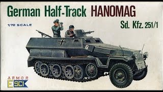 ESCI  German Half Track Hanomag  In box Review [upl. by Heidie952]