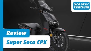 SUPER SOCO CPX 2022  ALLE DETAILS REVIEW  GROTE ELEKTRISCHE SCOOTER VOOR 2 PERSONEN [upl. by Conall]