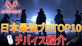 VALORANT日本最強プロTOP10の使用デバイスを紹介 [upl. by Letsirc]