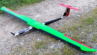 9 RC plane BRUSHLESS MOTOR UPGRADE  maiden flight [upl. by Anirdnaxela]