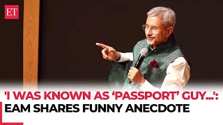 EAM Jaishankar shares funny anecdote when he was favourite passport guy [upl. by Jesus544]