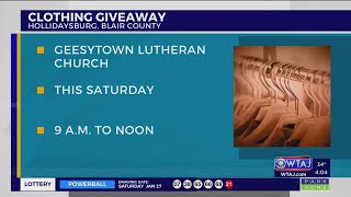 Hollidaysburg church hosting clothing giveaway [upl. by Ettezus348]