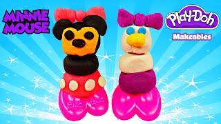 Play Doh Makeables Disney Minnie Mouse and Daisy Duck [upl. by Acinhoj664]