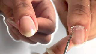 HOW TO CUT CUTICLES AT HOME  How I Use Cuticle Nippers [upl. by Nwahsir]