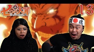 The Seven Deadly Sins Season 3 Episode 13 Reaction Nanatsu no Taizai ESCANOR VS MELIODAS  THE ONE [upl. by Ahswat882]