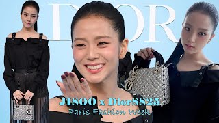 JISOO at Dior 2025 SpringSummer Women’s Fashion Show  Paris Fashion Week [upl. by Ira]