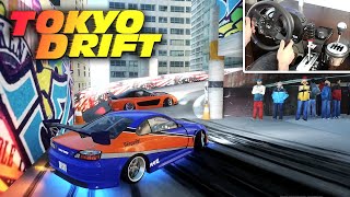 Drifting the Tokyo Drift Parking Lot with Thrustmaster T300 [upl. by Allin]