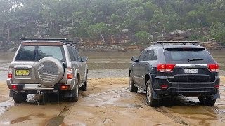 Jeep Grand Cherokee WK2 vs Nissan Patrol GU [upl. by Barbi]