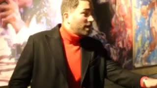 Eddie Hearn freestyle big juicy notorious BIG on ifl TV [upl. by Nafis]