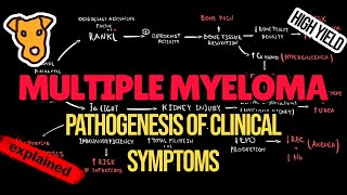 MULTIPLE MYELOMA Pathogenesis of Clinical Symptoms CRAB criteria Amyloidosis Immunodeficiency [upl. by Stephannie]