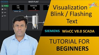 WinCC V80 How to Configure Text Blink amp Flashing Visualization  StepbyStep Beginners Tutorial [upl. by Plank]