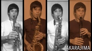 TSQUARE  Takarajima 宝島 Saxophone Quartet [upl. by Edee]