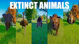 Extinct Animals Speed Races in Planet Zoo included Megistotherium  Woolly Rhinoceros etc [upl. by Ajssatan]