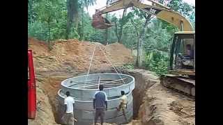 Concrete Cylinders Sri lanka Hume pipes Septic Tank Soakage Pit Tank [upl. by Carmen657]