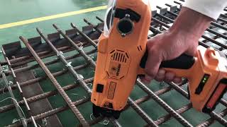 SurSpider rebar wire gun ZKZ 25A tying demo [upl. by Zedecrem517]