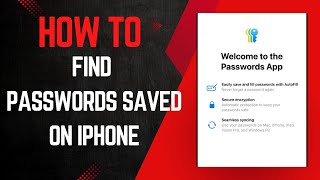 How To Find Passwords Saved on iPhone [upl. by Boutis]