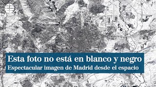 La espectacular imagen de Madrid tras la nevada vista desde el espacio [upl. by Alejandrina]