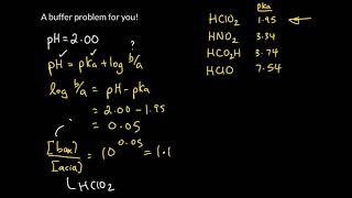 Week 10  3 A buffer preparation problem for you [upl. by La]