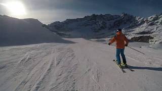 Ventina BreuilCervinia  Ski in Italy  GoPro Hero 5 Black  HD Video [upl. by Erdnoid979]