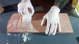 Come lucidare il marmo opacizzato o graffiato part 1 How to polish Marble Part 1 [upl. by Auhel]