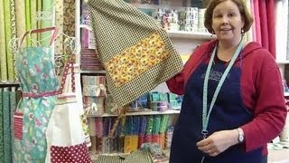 Make an Apron Using Tea Towels  Part 1 of 2 [upl. by Eirahcaz650]