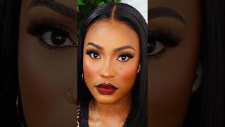 FULL GLAM MAKEUP TUTORIAL brownskin makeuptutorial darkskin [upl. by Euqinaj829]