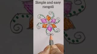 53 dots simple and easy rangoli Sailasrangoli [upl. by Ahtelahs]