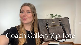 Coach Gallery Zip Tote Review [upl. by Spiegleman]