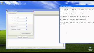 Configuración del hyperterminal [upl. by Mannuela]