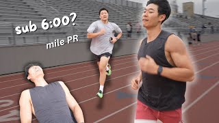 RUNNING MY FASTEST MILE and tips to get into running [upl. by Narih]