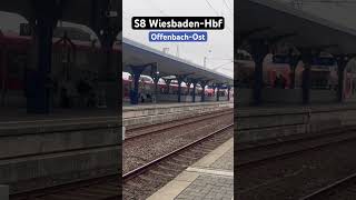 OffenbachOst Einfahrt BR430S8➡️WiesbadenHbf br430 sbahn shorts [upl. by Mccullough]