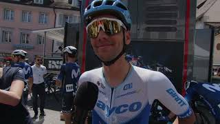 Matteo Sobrero  Interview at the start  Stage 2  Tour de Suisse 2023 [upl. by Norris]