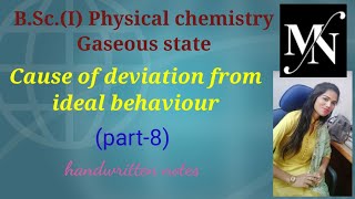 Cause of deviation from ideal behaviour l gaseous state l part8 [upl. by Asilrahc885]