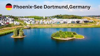 Phoenixsee in Dortmund Deutschland 4K Einen schönen Stadtrundgang im Phönixes [upl. by Eiaj926]