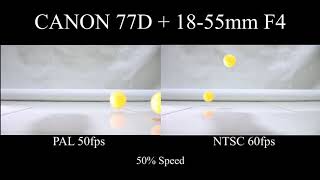 Slow Motion Better PAL 50fps VS NTSC 60fps [upl. by Genvieve866]