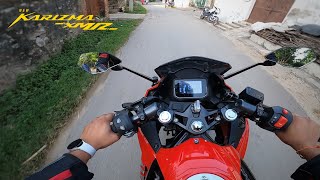 Hero Karizma XMR 210 City Ride  Village Ride Review  Comfort Power amp All [upl. by Gable444]