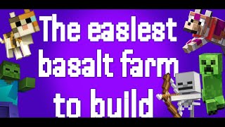 The easiest basalt farm to build minecraft minecraftconstruction java [upl. by Novaelc557]