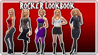 The Sims 4 Rocker Lookbook  CC Links [upl. by Sarad568]