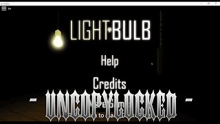 LIGHT BULB HORROR GAME UNCOPYLOCKED  Roblox Studio Leak [upl. by Bibi]