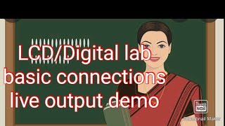 LCD lab basic connection of IC using breadboard and digital trainer kitLIVE OUTPUT DEMO [upl. by Ardnazxela268]