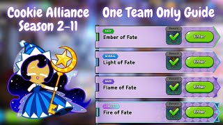 Cookie Alliance Season 211  Easy to Expert One Team Only Guide  Cookie Run Kingdom [upl. by Pearline]