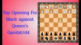 Top Chess Openings for Black against Queens Gambit d4 hindi [upl. by Ardra775]