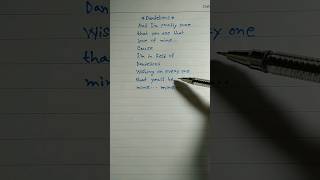 Dandelions Lyrics Slowedshorts ruthb dandelions music viral handwriting youtubeshorts [upl. by Ty955]