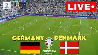 🔴LIVE  GERMANY vs DENMARK I UEFA EURO 2024 KNOCKOUT STAGE I TODAY LIVE MATCH I eFootball Pes 21 [upl. by Fan]